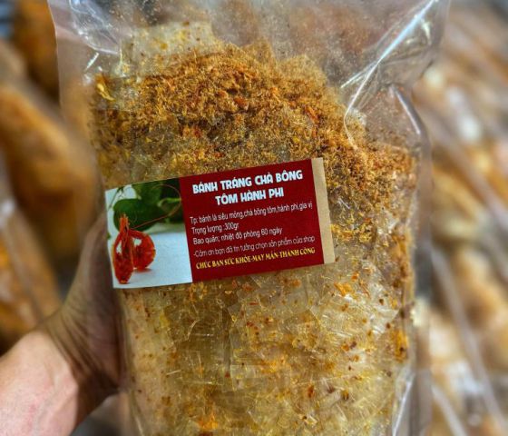 BÁNH TRÁNG CHÀ BÔNG TÔM HÀNH PHI