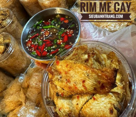BÁNH TRÁNG KHÔ ĐUỐI RIM ME CAY