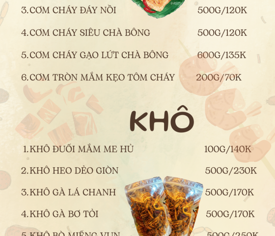 CƠM CHÁY - KHÔ